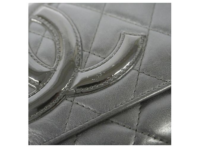 Cartera Chanel Cambon de piel de cordero Negro - vista 8
