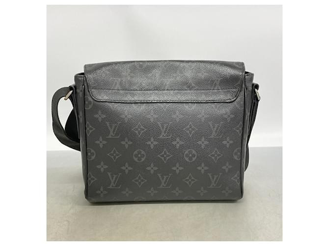 Borsa a tracolla Louis Vuitton Monogram Eclipse District PM Nero - vista 12