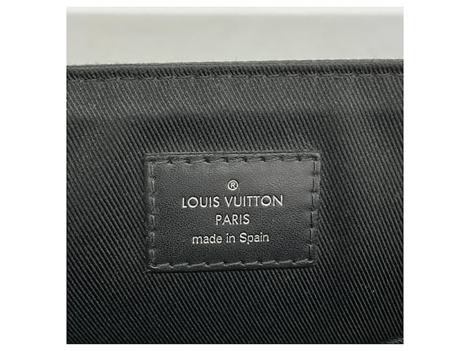 Borsa a tracolla Louis Vuitton Monogram Eclipse District PM Nero - vista 5