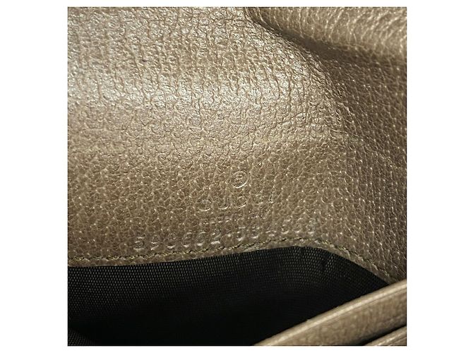 Cartera bi-fold Gucci Ophidia Castaño - vista 4