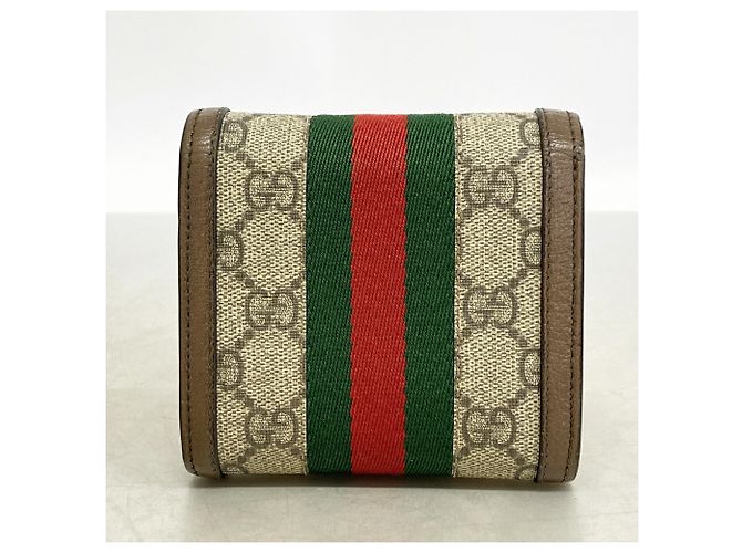 Cartera bi-fold Gucci Ophidia Castaño - vista 8
