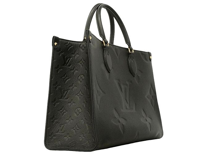 Borsa Tote Louis Vuitton Monogram Empreinte OnTheGo MM Nero - vista 2
