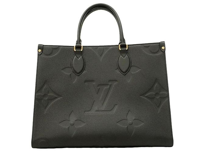 Borsa Tote Louis Vuitton Monogram Empreinte OnTheGo MM Nero - vista 8