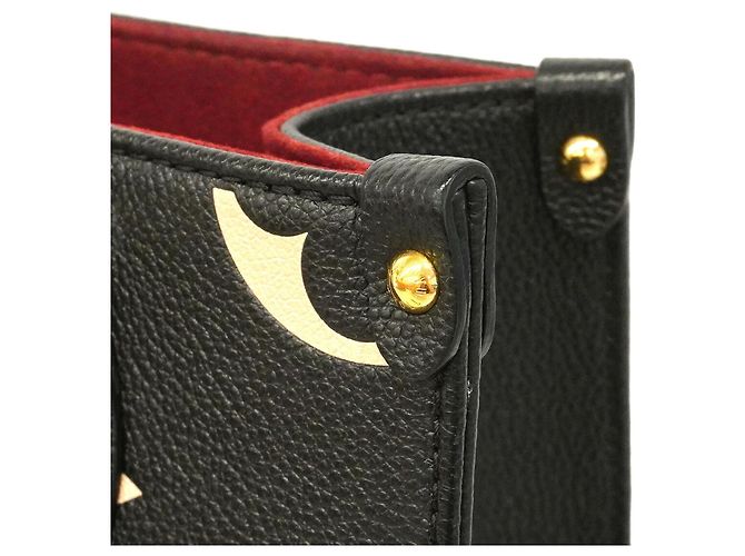 Borsa Louis Vuitton Monogram Empreinte Bicolor OnTheGo PM Nero Beige - vista 12