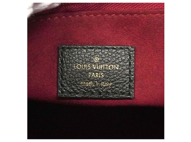 Borsa Louis Vuitton Monogram Empreinte Bicolor OnTheGo PM Nero Beige - vista 5