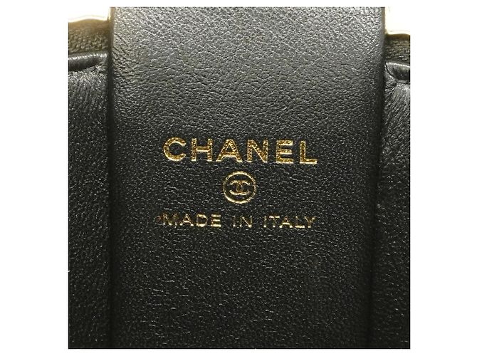 Borsa Vanity Chanel in pelle di agnello nera Nero - vista 5