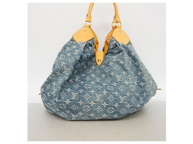 Borsa Tote Louis Vuitton Monogram Denim Blu - vista 10
