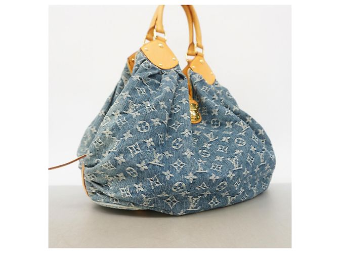 Borsa Tote Louis Vuitton Monogram Denim Blu - vista 2