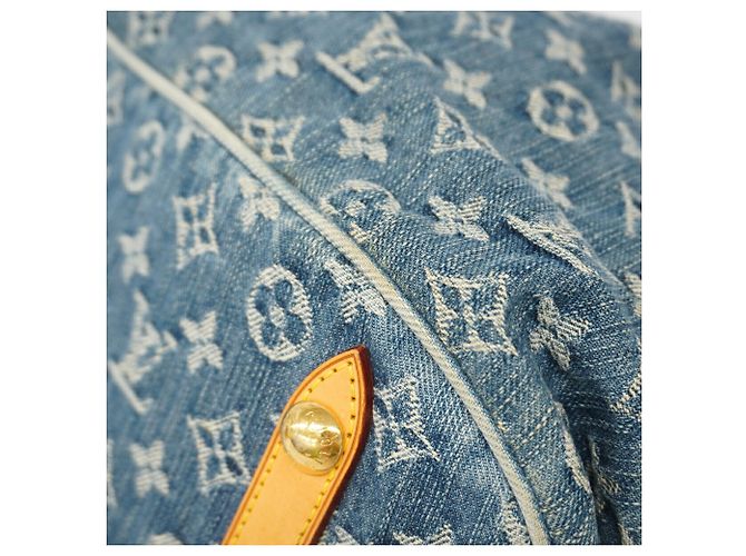 Borsa Tote Louis Vuitton Monogram Denim Blu - vista 6