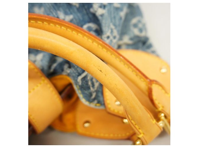 Borsa Tote Louis Vuitton Monogram Denim Blu - vista 7