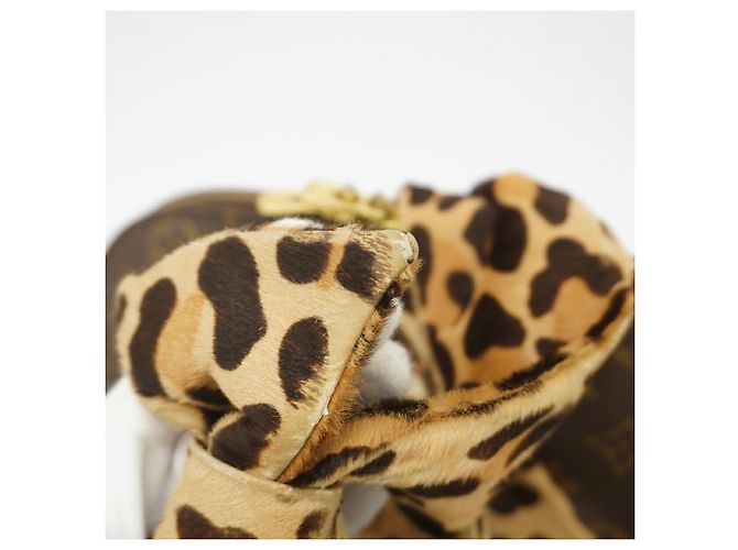 Borsa Louis Vuitton Alma Monogram Leopard Marrone - vista 7