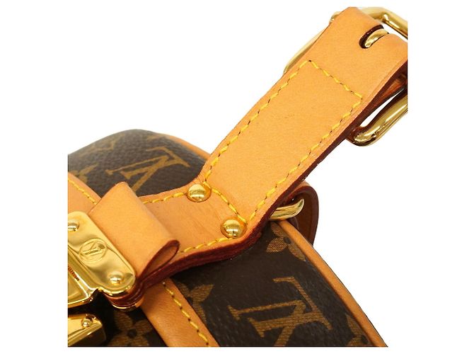 Borsa a tracolla Louis Vuitton Monogram Petite Boite Chapeau Marrone - vista 7