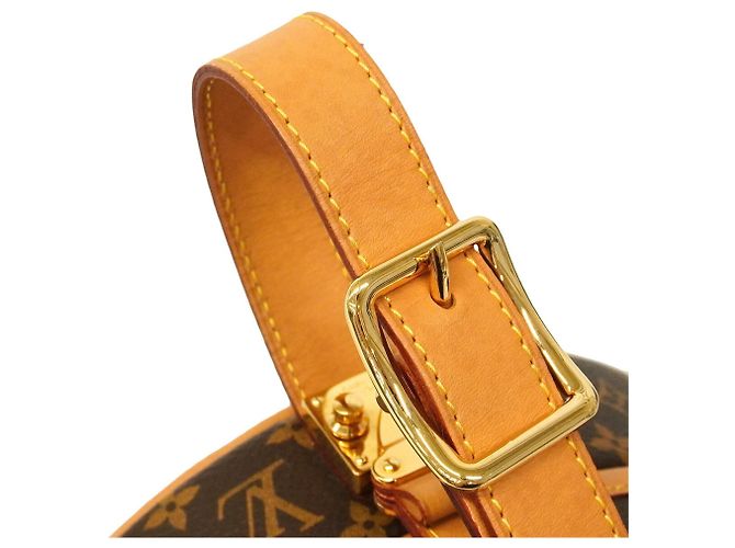 Borsa a tracolla Louis Vuitton Monogram Petite Boite Chapeau Marrone - vista 8