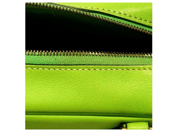Hermès Borsa Hermes Mini Plume 20 in Green Apple Verde - vista 11
