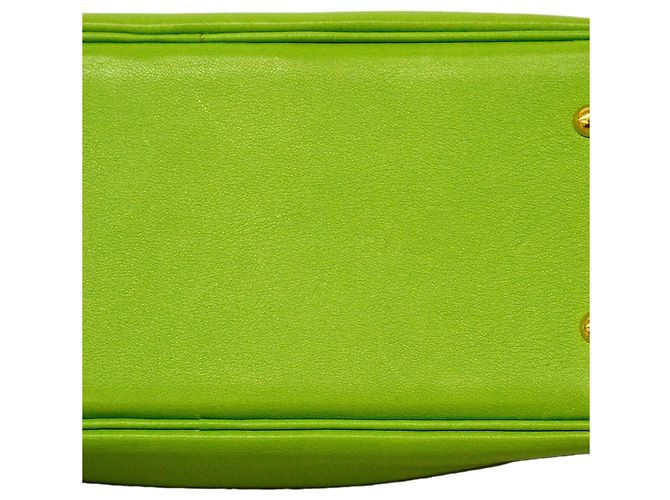 Hermès Borsa Hermes Mini Plume 20 in Green Apple Verde - vista 12