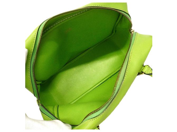 Hermès Borsa Hermes Mini Plume 20 in Green Apple Verde - vista 4