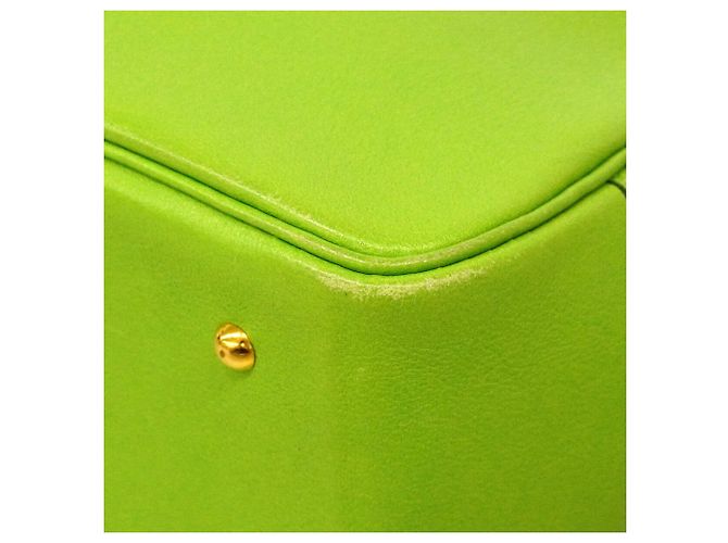 Hermès Borsa Hermes Mini Plume 20 in Green Apple Verde - vista 6
