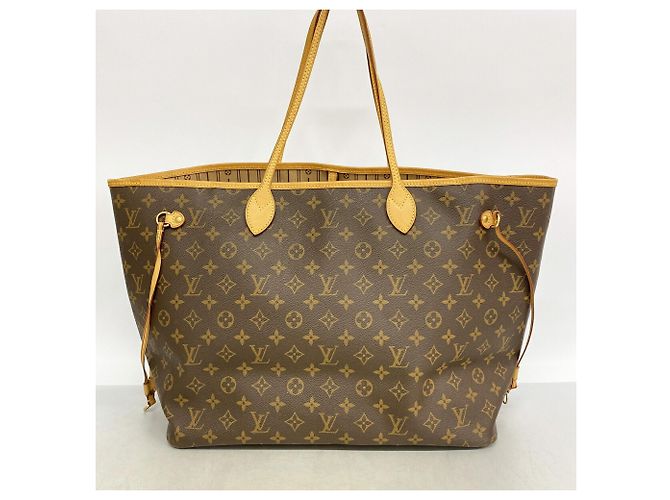 Borsa Tote Louis Vuitton Monogram Neverfull GM Marrone - vista 11