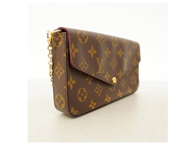 Louis Vuitton Monogram Pochette Felicie Wallet/Shoulder Wallet Fuschia - vista 2