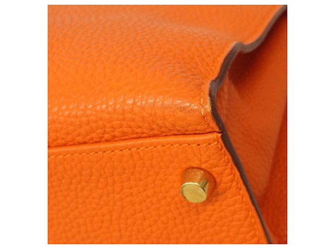 Hermès Borsa Hermes Kelly 32 Togo Arancione - vista 6