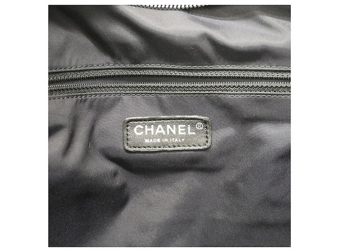 Borsa Tote Chanel Paris Biarritz in Tweed Nero - vista 5