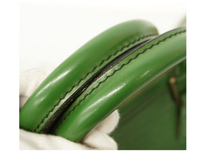 Borsa Louis Vuitton Epi Speedy 35 in Borneo Green - vista 11