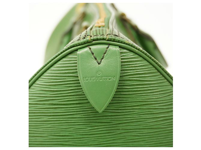 Borsa Louis Vuitton Epi Speedy 35 in Borneo Green - vista 5