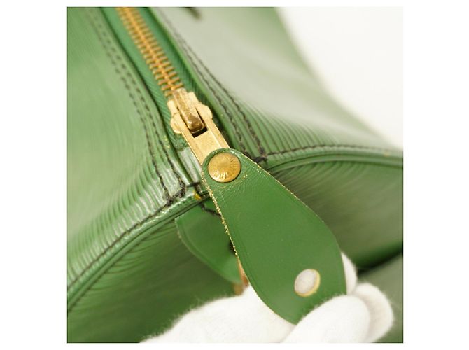 Borsa Louis Vuitton Epi Speedy 35 in Borneo Green - vista 8