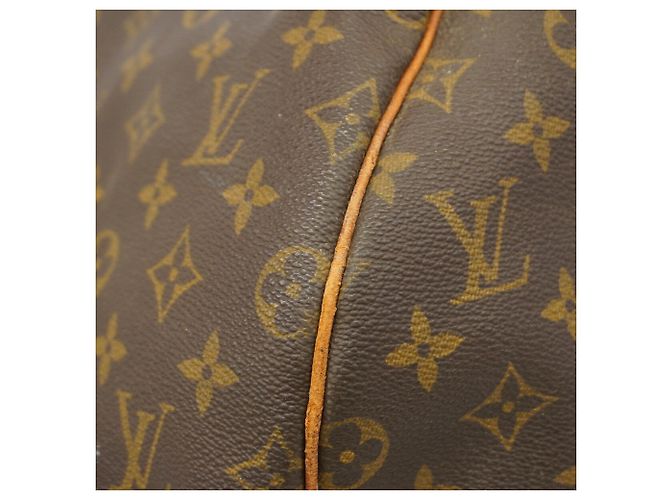 Borsa Boston Louis Vuitton Monogram Keepall 55 Marrone - vista 12