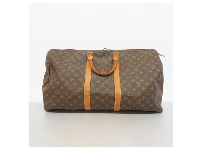 Borsa Boston Louis Vuitton Monogram Keepall 55 Marrone - vista 14