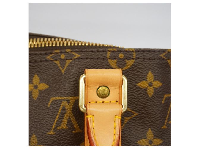 mala Louis Vuitton Monogram Keepall Bandoulière 50 Marrom - vista 10