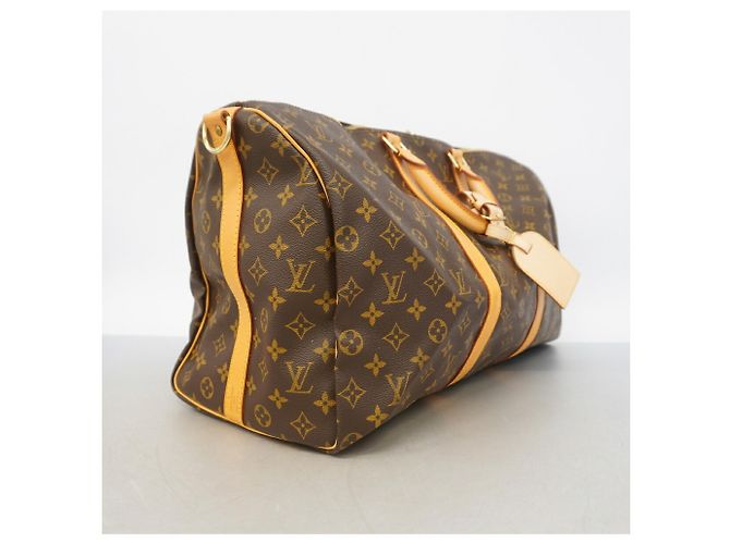 mala Louis Vuitton Monogram Keepall Bandoulière 50 Marrom - vista 2