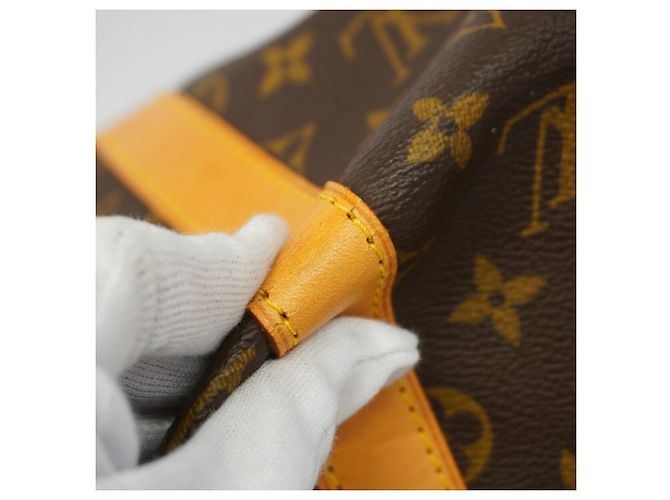 mala Louis Vuitton Monogram Keepall Bandoulière 50 Marrom - vista 7