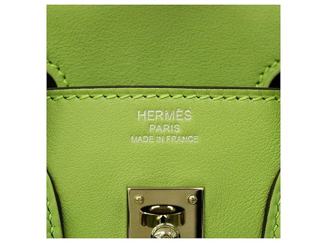 Hermès Bolsa Hermes Birkin 25 em couro Swift Verde - vista 5
