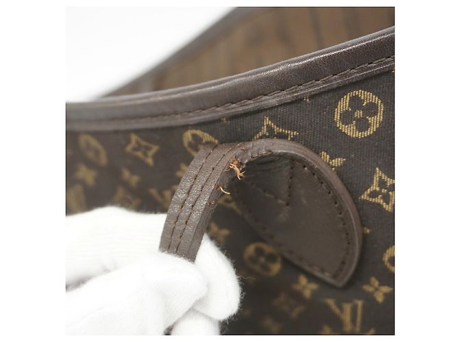 Borsa Tote Louis Vuitton Monogram Idylle Neverfull MM Grigio antracite - vista 7
