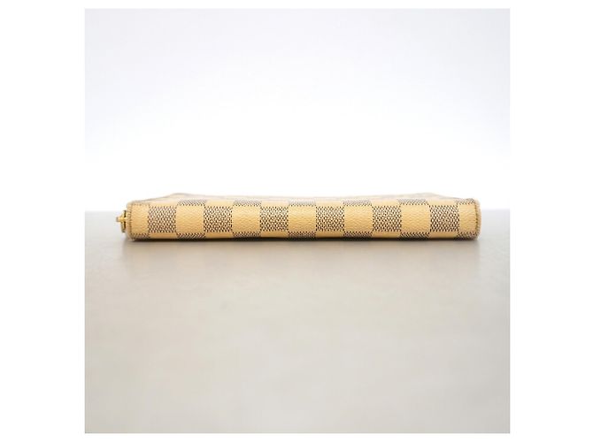 Cartera Larga Louis Vuitton Damier Azur Zippy Organizer Blanco - vista 2