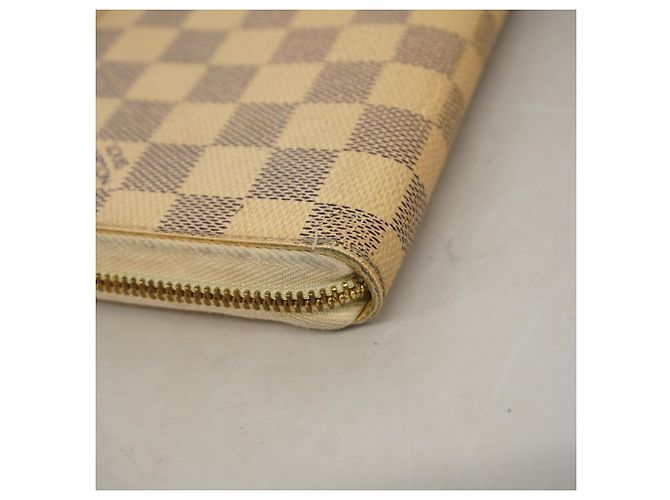 Cartera Larga Louis Vuitton Damier Azur Zippy Organizer Blanco - vista 5