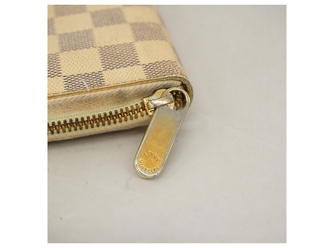 Cartera Larga Louis Vuitton Damier Azur Zippy Organizer Blanco - vista 8