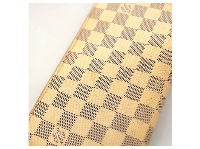 Cartera Larga Louis Vuitton Damier Azur Zippy Organizer Blanco - vista 9