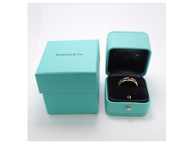 Anello largo Tiffany & Co. T True in oro giallo 18K - vista 7