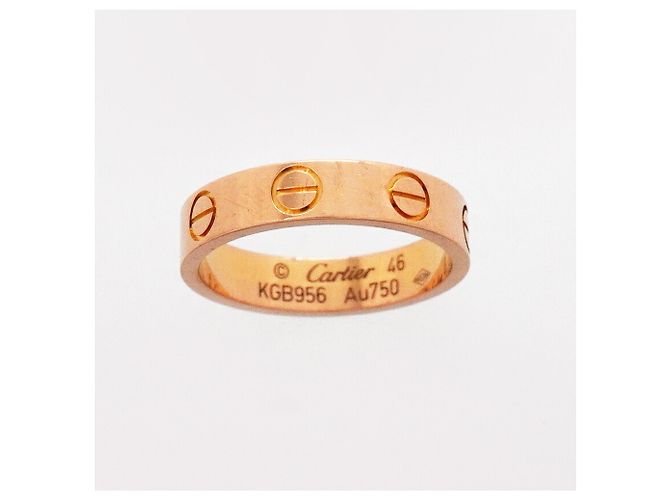 Anello Cartier Mini Love in oro rosa 18K - vista 2