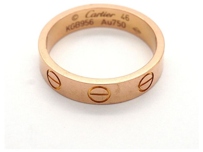 Anello Cartier Mini Love in oro rosa 18K - vista 3