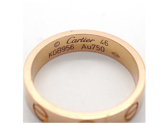 Anello Cartier Mini Love in oro rosa 18K - vista 4