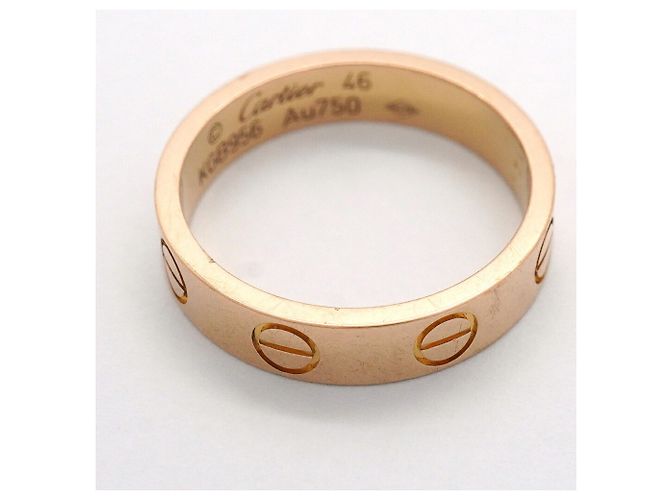 Anello Cartier Mini Love in oro rosa 18K - vista 8