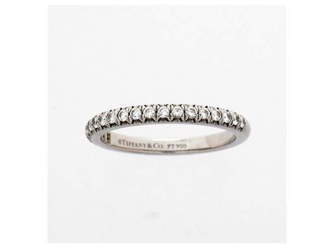 Anello Tiffany & Co. Soleste Half Eternity in Platino e Diamanti - vista 2