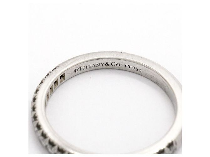 Anello Tiffany & Co. Soleste Half Eternity in Platino e Diamanti - vista 4