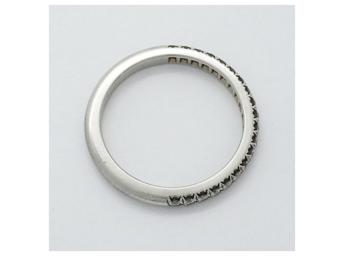Anello Tiffany & Co. Soleste Half Eternity in Platino e Diamanti - vista 7