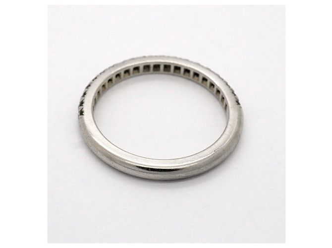 Anello Tiffany & Co. Soleste Half Eternity in Platino e Diamanti - vista 8
