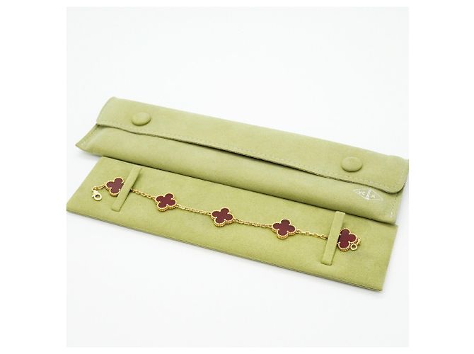 Van Cleef & Arpels Alhambra Charm Armband Rot - Ansicht 11