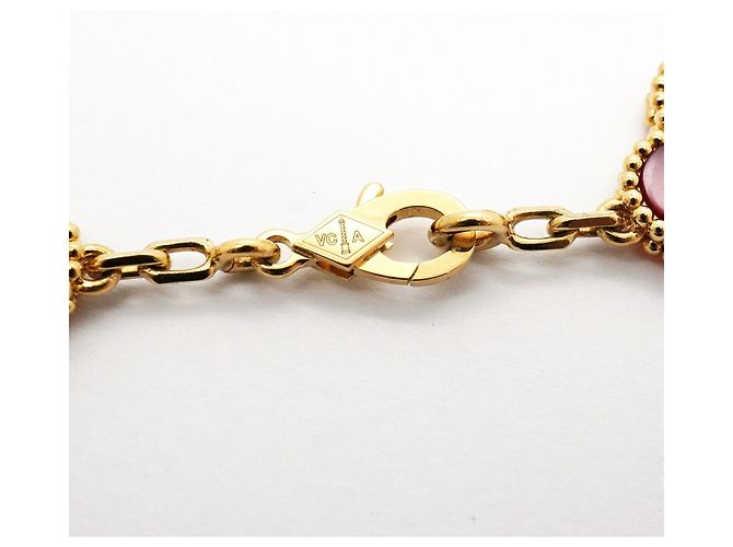 Van Cleef & Arpels Alhambra Charm Armband Rot - Ansicht 4
